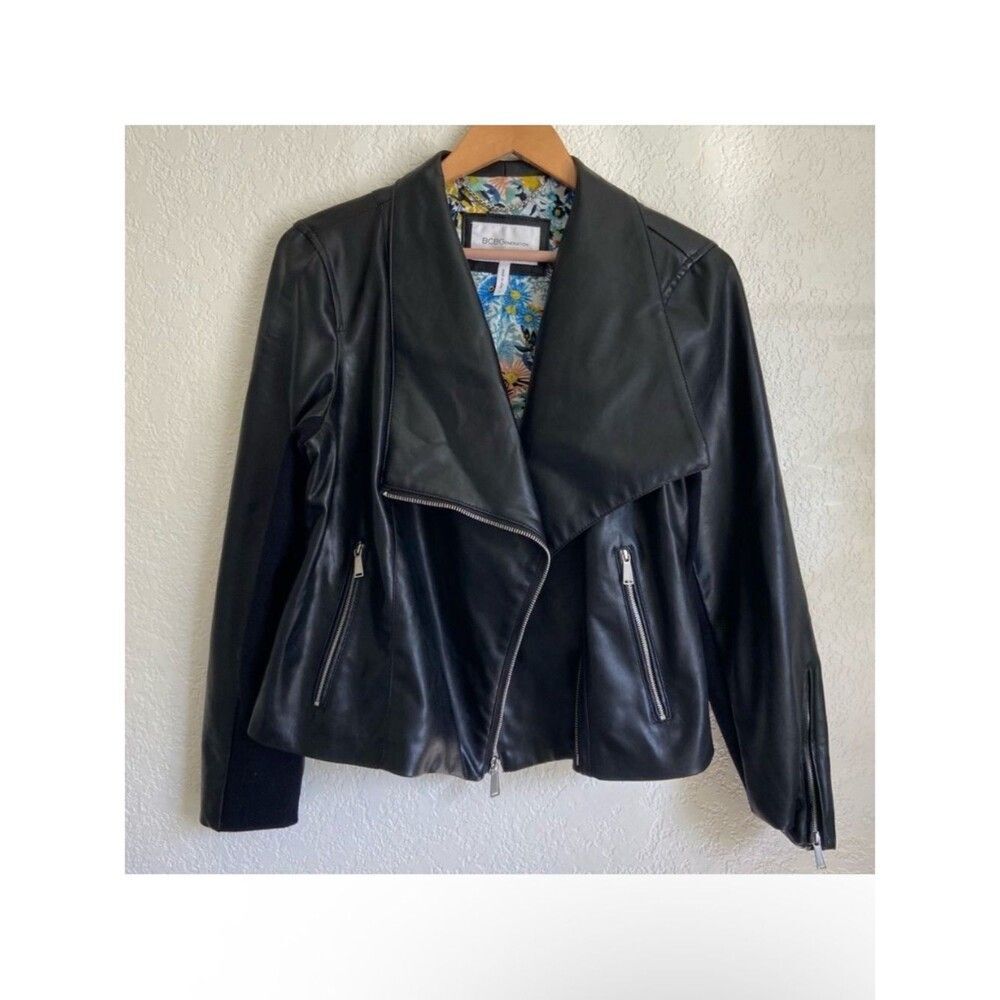 BCBGeneration Faux Leather Moto Jacket